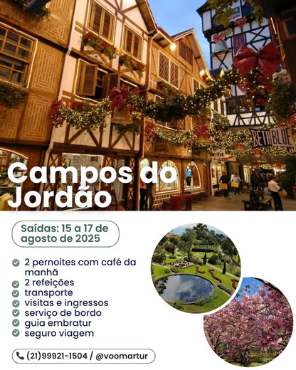 Campos do Jordão - 15 a 17 de Agosto 2025