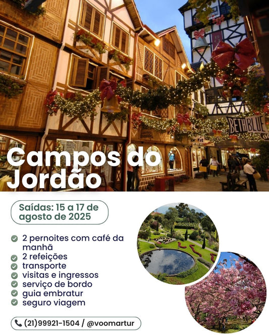 Campos do Jordão - 15 a 17 de Agosto 2025