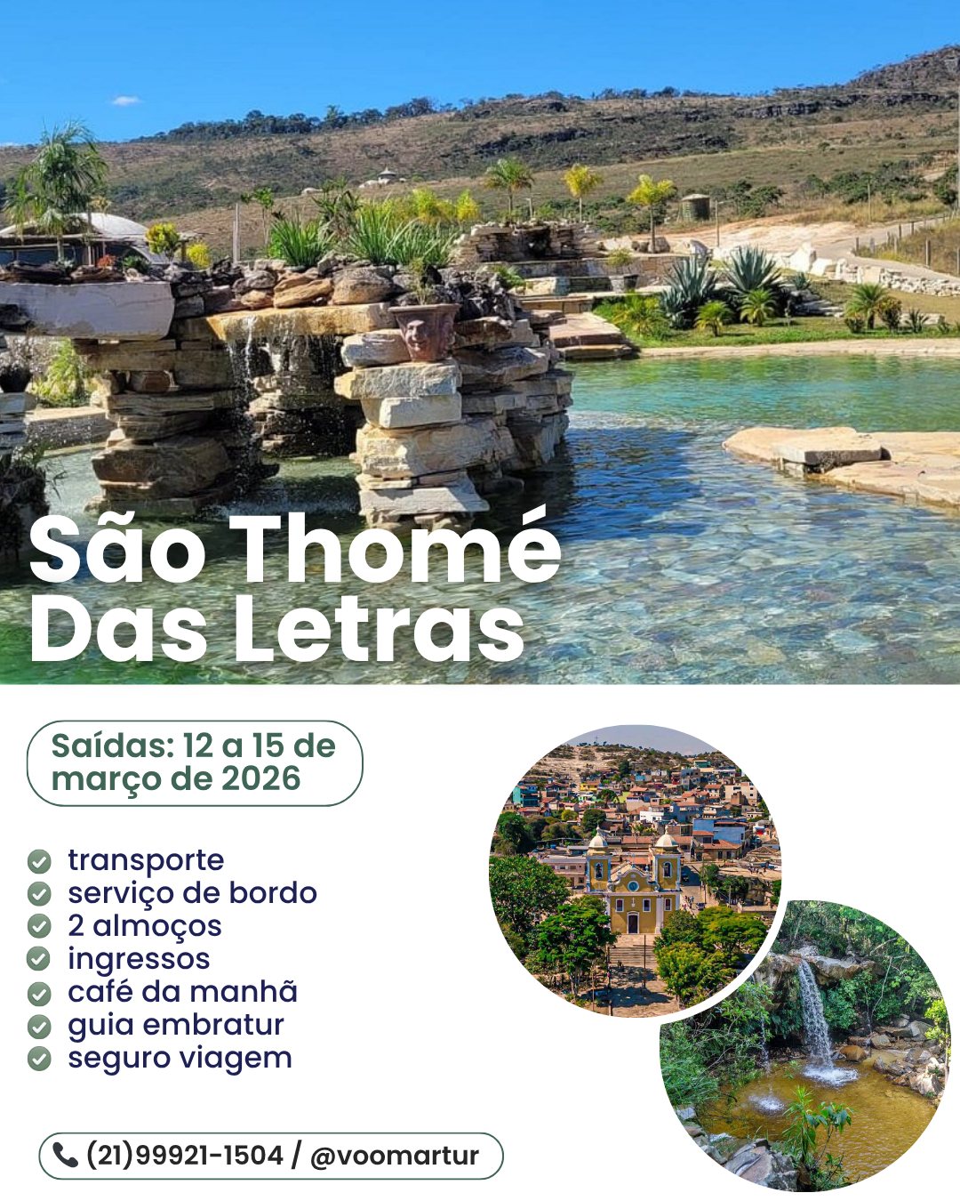São Thomé das Letras - 12 a 15 Março 2026
