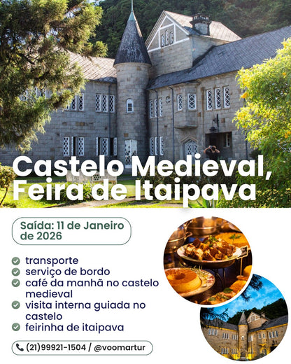 Café no Castelo Medieval + Visita Guiada - 11 de Janeiro 2026