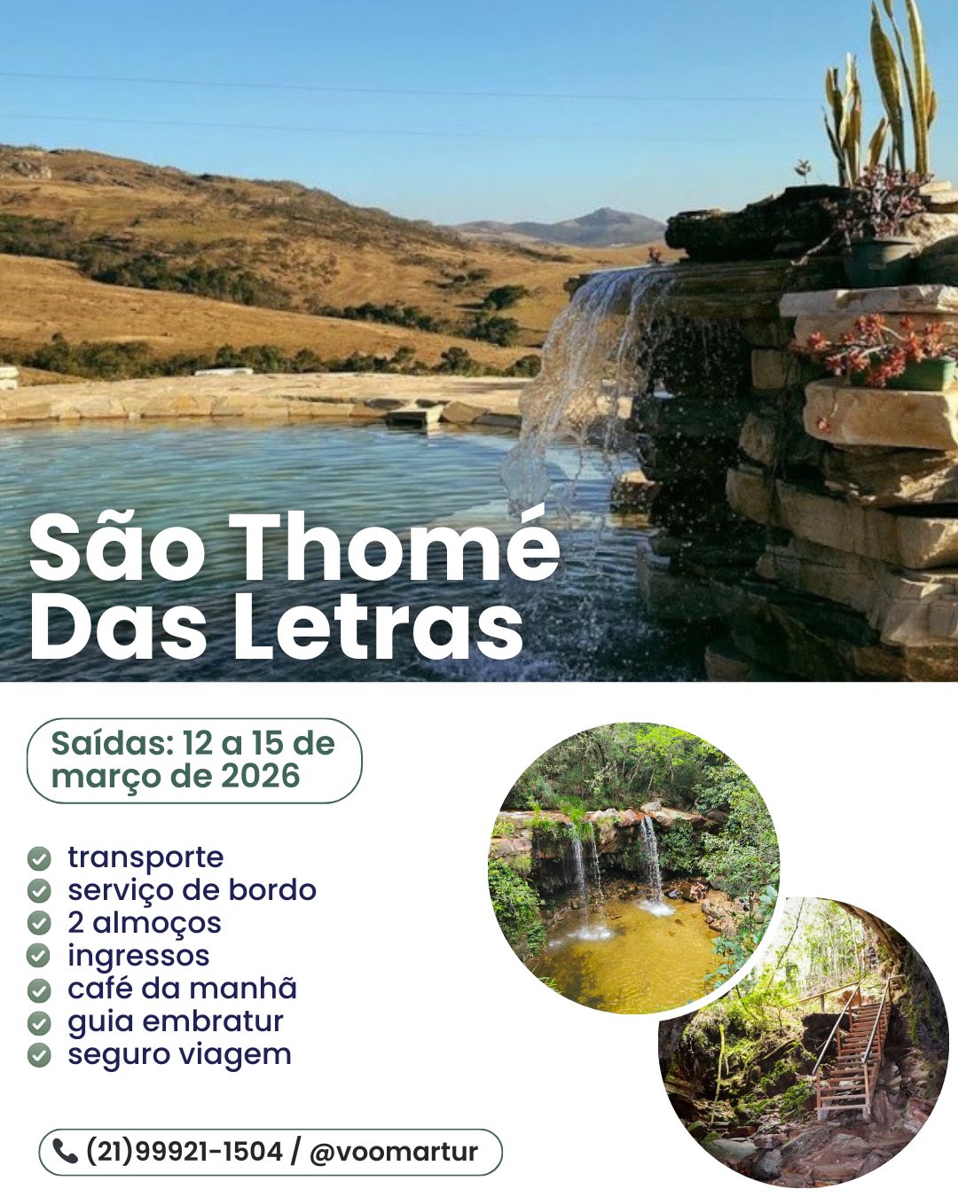 São Thomé das Letras - 12 a 15 Março 2026