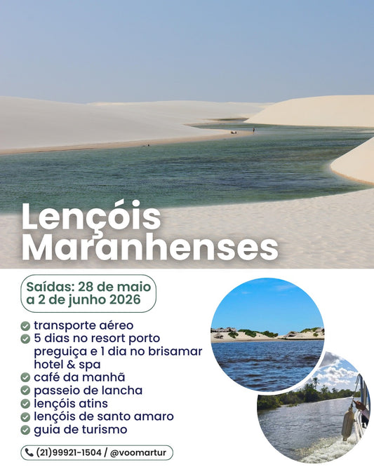 Lençóis Maranhenses - 28 Maio a 02 Junho 2026